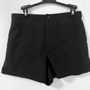 AZUL by Maxine of Hollywood Black Swim shorts W/built-In- briefs size 10